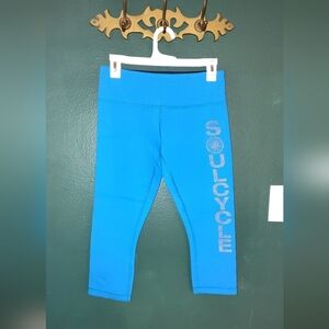 Lululemon Bright Blue Soul Cycle Capri, Reversible!